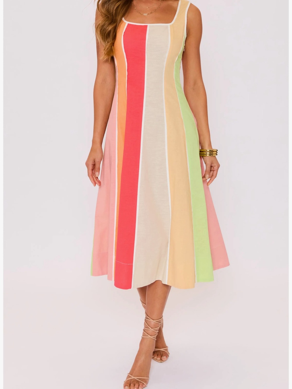 Vici Pastel Stripe Summer Dress
